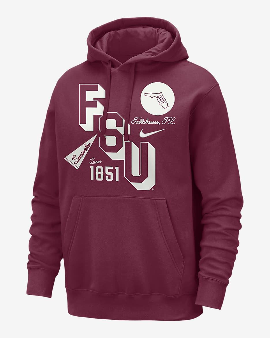 Florida State Club Men s Nike College Hoodie. Nike